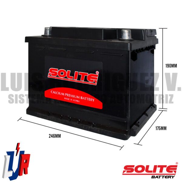 Batería Automotriz Solite 12V 62AH