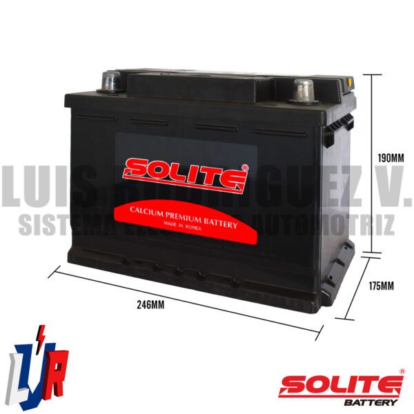 Batería Automotriz Solite 12V 62AH